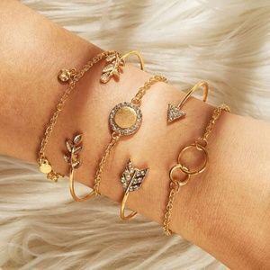 Leaves & Arrows Bracelet Set